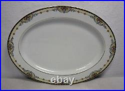 NORITAKE china WELLESLEY 68476 pattern 9-piece HOSTESS SERVING Piece SET