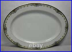 NORITAKE china WELLESLEY 68476 pattern 9-piece HOSTESS SERVING Piece SET