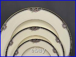 New Noritake Philharmonic Enamel Black China Set Service for 8+ Mint (258)