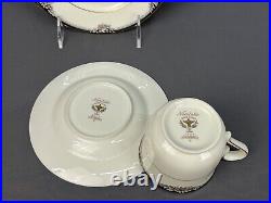 New Noritake Philharmonic Enamel Black China Set Service for 8+ Mint (258)