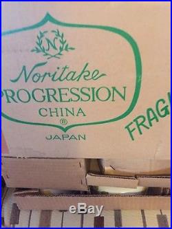 New Old Stock 45 pc Set Noritake Progression China FLOWER TIME 9072 Platter