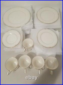 Nice Clean Noritake Golden Cove China 7719 (29) Pieces 5 Full Place Settings++++