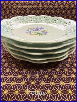 Nitto Fine China Set Of Lace-Style Cake Plates Pottery Noritake