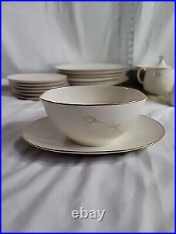 Nora By Noritake China Dinnerware set for 6 With Rare S&P Shakers And More