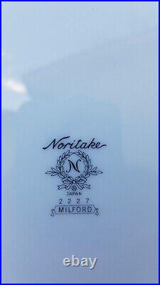 Noritake 2227 Milford Service for 8 5 piece settings 40 pcs total -See Desc