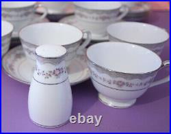 Noritake 22 piece set lot Glenwood 5770 China Tea cups plates salt pepper rose