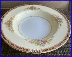 Noritake 30 Pc Set (5 Pl Settings) Pattern (Mystery #179) Maroon Rope Band 1945