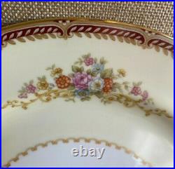 Noritake 42 Pc Set (6 Pl Settings) Pattern (Mystery #179) Maroon Rope Band 1945