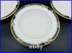 Noritake 4718 Paris Opera Rimmed Soup Bowls(Set of 4) Bone China Japan