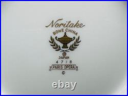 Noritake 4718 Paris Opera Rimmed Soup Bowls(Set of 4) Bone China Japan