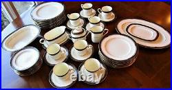 Noritake 47pc. Spell Binder Luxe Gold Bone China Set-5pc. /8+xtras-v. Good #9733