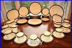 Noritake 47pc. Spell Binder Luxe Gold Bone China Set-5pc. /8+xtras-v. Good #9733