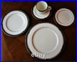 Noritake 47pc. Spell Binder Luxe Gold Bone China Set-5pc. /8+xtras-v. Good #9733