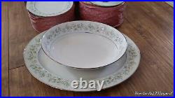 Noritake 62 Pc Savannah Pattern #2031 China Dinnerware & Oval Set Service For 12