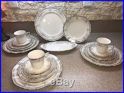 Noritake #7293 Rothschild Ivory China 3- 5 pc. Place setting Celery 18 pc. Total