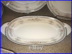 Noritake #7293 Rothschild Ivory China 3- 5 pc. Place setting Celery 18 pc. Total