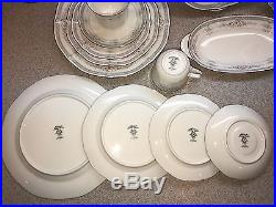 Noritake #7293 Rothschild Ivory China 3- 5 pc. Place setting Celery 18 pc. Total