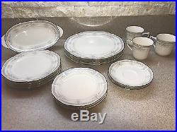 Noritake #7293 Rothschild Ivory China 3- 5 pc. Place setting Celery 18 pc. Total