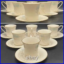 Noritake 7703 Blue And Gold 27pc Set for 6+ Dinnerware 1984-1986 Made in Japan
