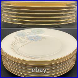 Noritake 7703 Blue And Gold 27pc Set for 6+ Dinnerware 1984-1986 Made in Japan