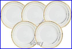 Noritake Accent plate 5pcs set 23cm Hampshire Gold / Japan Genuine F91312/4335