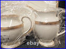 Noritake Ardmore Gold 5 Piece Hostess Completer Set BRAND NEW FREE SHIP