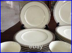 Noritake Ardmore Platinum 30 Piece Set, 6 Five Pc Place Settings-7601 Pristine