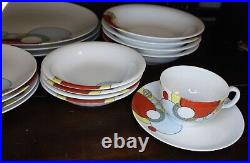 Noritake Art Deco Frank Lloyd Wright design Imperial Hotel 28 pc set