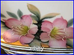 Noritake Azalea Square Salad Plates 7 5/8 19322 Red Stamp RARE SET OF 12