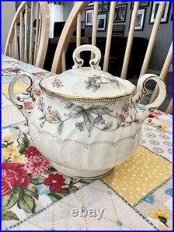 Noritake BROOKHOLLOW (4704) Teapot, Sugar and Creamer Set. NEVER USED