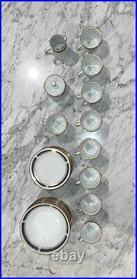 Noritake Blue Dawn China Set Plates, Bowls, Tea Cups, Sugar Bowl, & Creamer