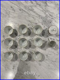 Noritake Blue Dawn China Set Plates, Bowls, Tea Cups, Sugar Bowl, & Creamer