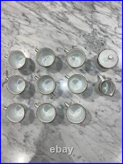 Noritake Blue Dawn China Set Plates, Bowls, Tea Cups, Sugar Bowl, & Creamer