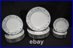 Noritake Blue Hill 2482 Plates Cups Five Piece Place Settings for 8 (40 Pieces)
