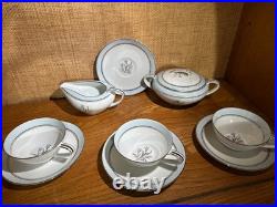 Noritake Bluebell #5558 China 3 Tea Cups, 4 Saucers, 1 Creamer, & 1 Sugar Bowl