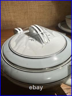 Noritake Bluebell #5558 China 3 Tea Cups, 4 Saucers, 1 Creamer, & 1 Sugar Bowl