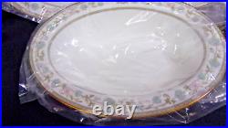 Noritake Bone China 9704 SAKURA 5PC Serving Set oval Platters, 2 veg bowls, Gravy
