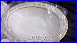 Noritake Bone China 9704 SAKURA 5PC Serving Set oval Platters, 2 veg bowls, Gravy