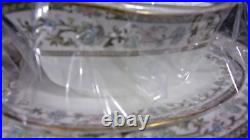 Noritake Bone China 9704 SAKURA 5PC Serving Set oval Platters, 2 veg bowls, Gravy