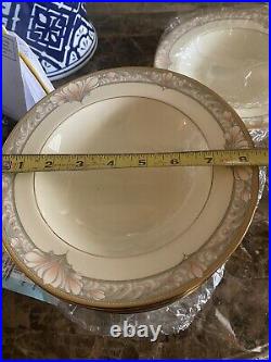 Noritake Bone China 9737 Barrymore Eleven Rim Soup/pasta Bowls