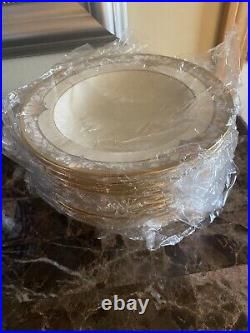 Noritake Bone China 9737 Barrymore Eleven Rim Soup/pasta Bowls