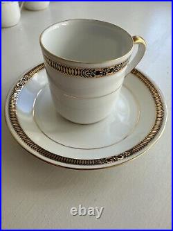 Noritake Bone China Demitasse Cup & Saucer Antique Pre WW II Set Of 12 Mint