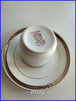 Noritake Bone China Demitasse Cup & Saucer Antique Pre WW II Set Of 12 Mint