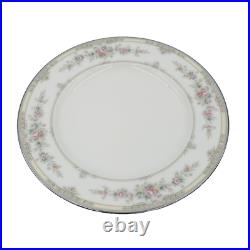 Noritake Bone China SHENANDOAH Set/10 Salad Plates MINT Platinum Trim