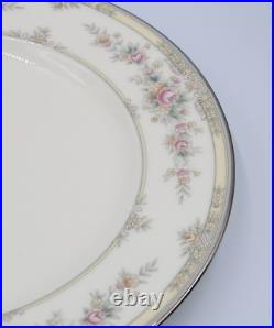 Noritake Bone China SHENANDOAH Set/10 Salad Plates MINT Platinum Trim
