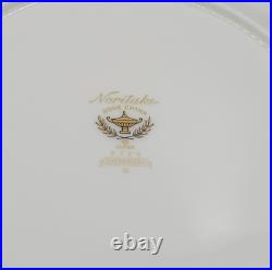 Noritake Bone China SHENANDOAH Set/10 Salad Plates MINT Platinum Trim