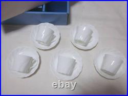 Noritake Bone China Studio Collection Demitasse Cup Saucer White 5 Piece Set