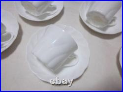 Noritake Bone China Studio Collection Demitasse Cup Saucer White 5 Piece Set