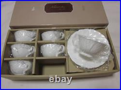 Noritake Bone China Studio Collection Simple White Cup Saucer Cups Set