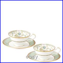 Noritake Bone China Tea And Coffee Yoshino Bowl Dish Pair Set Y6988/9983 Japan